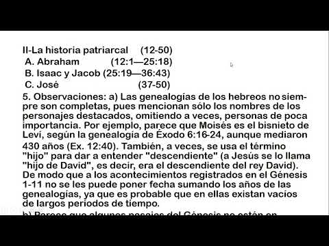 PENTATEUCO:   INTRODUCCIÓN AL GÉNESIS LECCIÓN 2