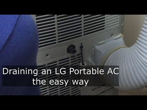 Draining an lg portable air conditioner