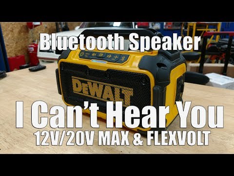 DEWALT 12-Volt 20-Volt DCR010 Jobsite Bluetooth Speaker Review