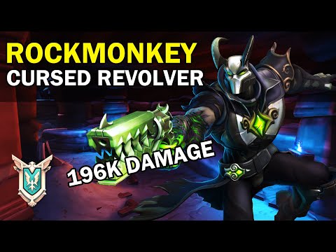 196K Damage rockmonkey Androxus Paladins Competitive (Pro Player) CURSED REVOLVER