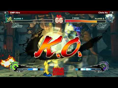 SSF4AE @ Savage Saturdays - Chris Hu (Oni) vs EMP Hiro (M. Bison)