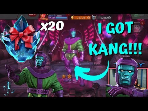 I GOT KANG!! x20 Greater Gifting Crystals! 2019! - Marvel Contest of Champions