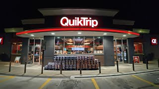 [POV] Late Night Snacks Shopping & Eating at QuikTrip in Dallas, TX - BEST GAS STATION EVER!