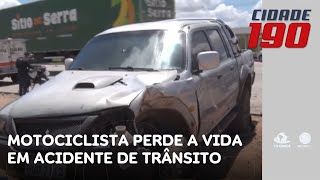 Motociclista perde a vida em acidente de trânsito; garupeiro foi socorrido | Cidade 190