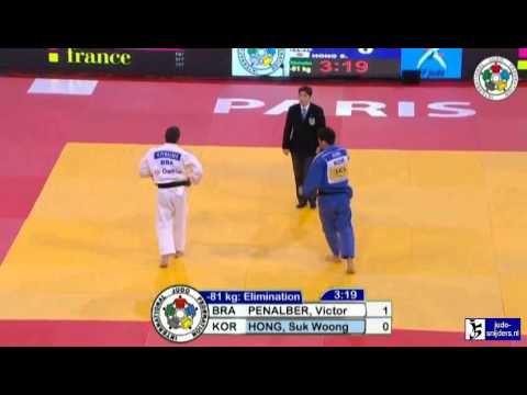 Judo 2013 Grand Slam Paris: Penalber (BRA) - Hong (KOR) [-81kg]