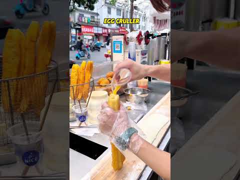 Crullers filled with eggs are a delicious snack #snacks