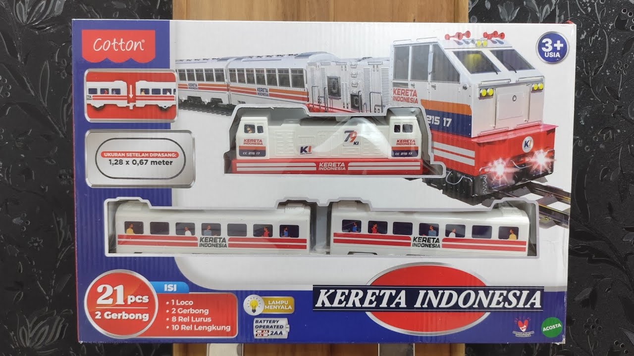 Unboxing Indonesian trains Asmr