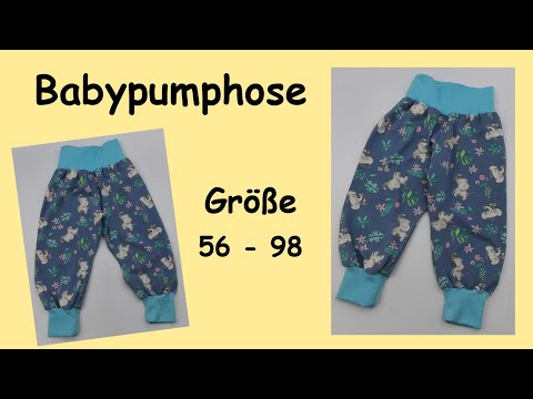 Sewing instructions for harem pants in sizes 56-98 | Free sewing pattern | For beginners