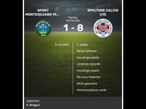 SPORT MONTESILVANO - SPOLTORE CALCIO