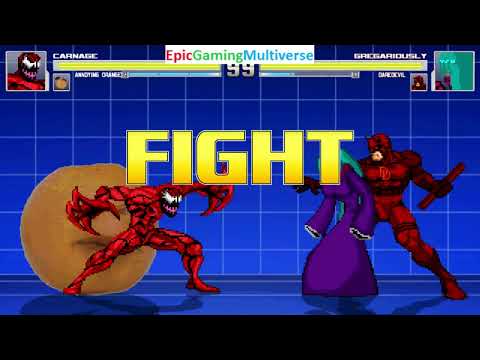 Annoying Orange And Carnage VS Spectre And Daredevil In A MUGEN Match / Battle / Fight