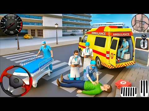 Ambulance City Rescue Simulator 3D Game - 911 US Emergency Ambulance Driving 3D - Android Gameplay