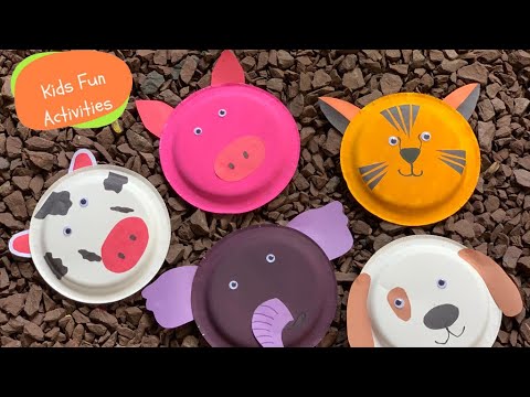 How to Create a cute craft Animals using Paper Plates for Kids | Preschool | Pre k | educational