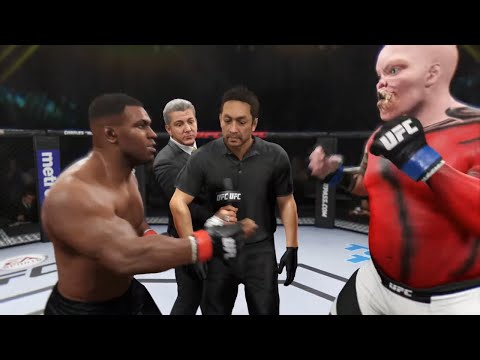 Mike Tyson vs. Bovine Tapeworm - EA Sports UFC 2 - Crazy UFC 👊🤪