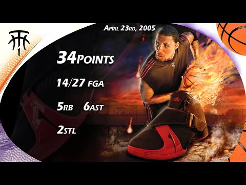 Tracy McGrady 34points VS Dallas Mavericks G1 2005 Playoffs