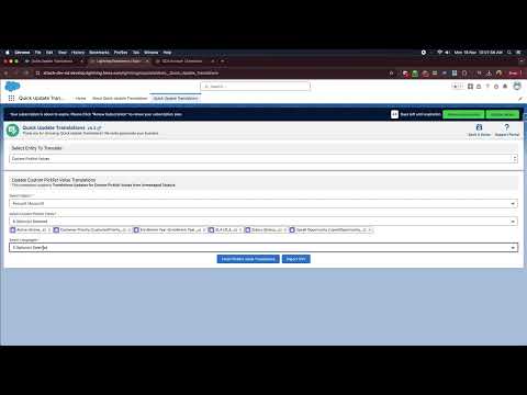 Picklist Translations Demo