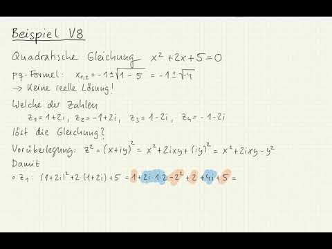 MA 19 Beispiel V8: Quadratische Gleichung