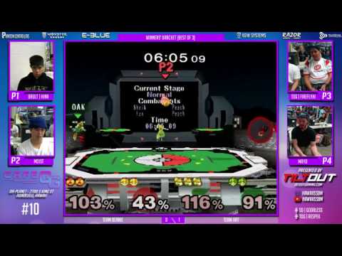 Cafe GG #10 SSBM - Brult | Hina/Moist vs Firefly/Mayo Doubles Winner's Bracket
