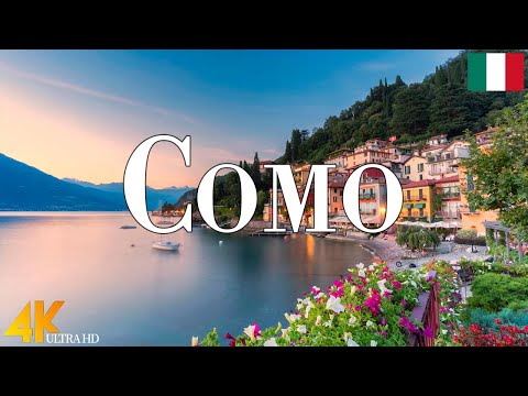 Lake Como 4K drone view • Amazing Aerial View Of Lake Como | Relaxation film with calming music