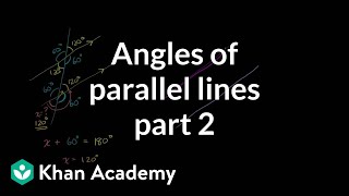 Angles of parallel lines 2
