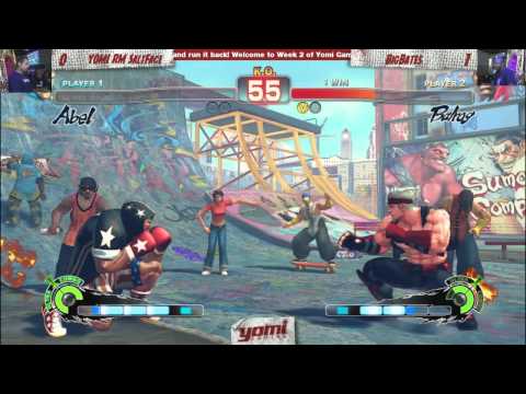 Loser's Semifinals: YOMI RM SaltFace (Cammy/Abel) vs. BigBates (Balrog) - USF4; Capcom/Anime Week 2