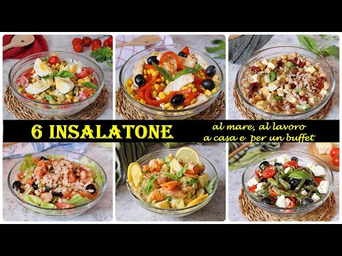 6 INSALATONE per L'ESTATE- perfette al mare , a casa e al lavoro #SANOMABUONO