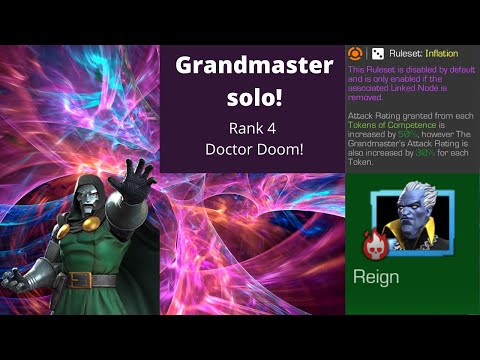 Very easy Grandmaster solo! Rank 4 6 Star Doctor Doom!