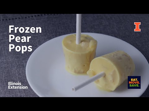 Frozen Pear Pops
