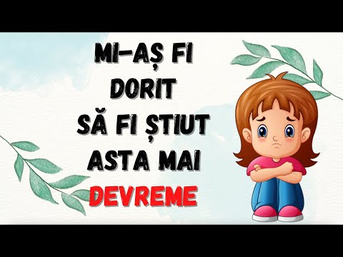 Sfaturi pe care mi aș fi dorit să le aud mai devreme. Lectie de motivatie.