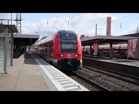 Eisenbahnverkehr in Wuppertal Oberbarmen Mit Br 442 429 185 412 211 648 462 401 402 4462 101 193