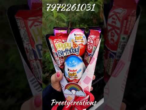 Chocolate bouquet/mini bouquet/kitkat bouquet/kinder joy bouquet/birthday gifts/anniversary gifts