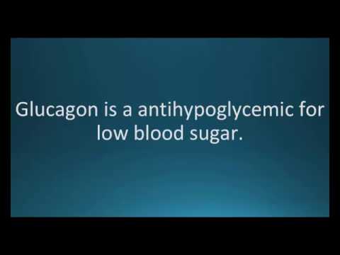 How to pronounce glucagon (GlucaGen) (Memorizing Pharmacology Flashcard)
