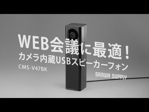 ウェブカメラ＋マイク・スピーカー ブラック  [有線