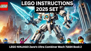 LEGO INSTRUCTIONS: Build a THRILLING LEGO NINJAGO Zane's Ultra Combiner Mech 71834 4-in-1 Ninja Fun!