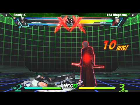 ShadyK vs T2A Diaphone  - NEC13 UMVC3 Singles