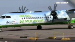 Flybe green dash 8 G JEDP DEPARTING egpe