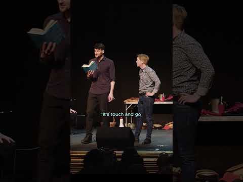 When all your lines have to come from a book…. #improv