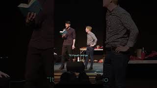 When all your lines have to come from a book…. #improv