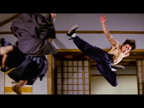 Bruce Lee destroys an entire Japanese Dojo (Full Scene) 🌀 4K