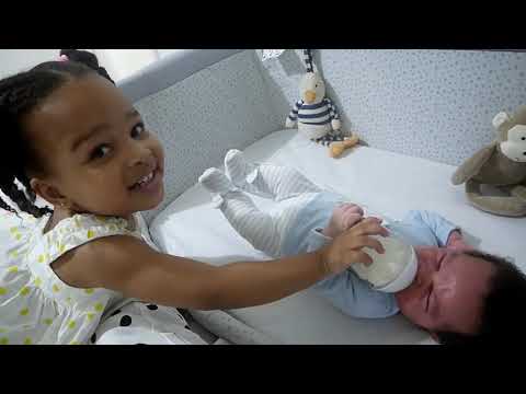 EMOTIONAL BIG SISTER TRAINING CAMP WITH NEWBORN AND TODDLER | MY CUTEST VIDEO