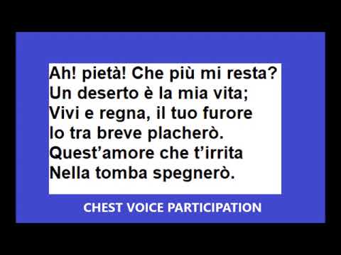 UNCLEAR vs  CLEAR middle voice female head voice