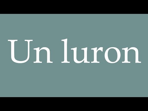 How to Pronounce ''Un luron'' (A rogue) Correctly in French