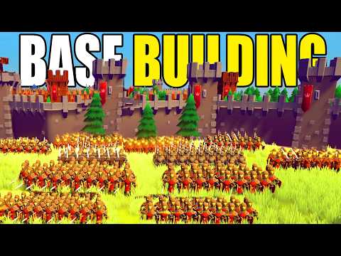 I built the Deadliest FORTRESS WALLS in NEW Base Building Simulator! - Becastled Full Release!