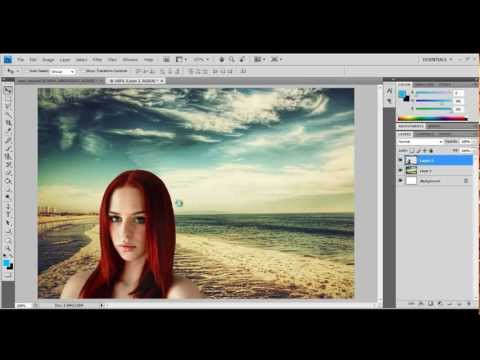 Adobe Photoshop tutorial - How to crop (cut out) a...