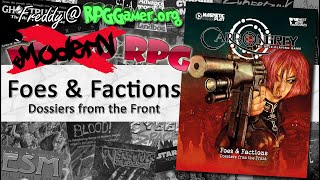 Foes and Factions (Carbon Grey, Magnetic Press, 2022) | Modern RPG