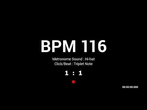 Metronome BPM 116 / Hi-hat / Triplet