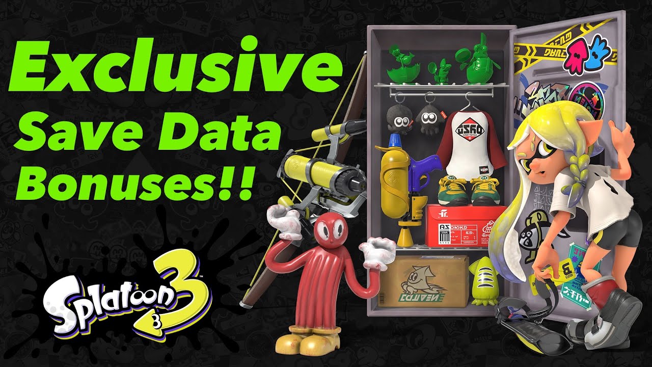 Exclusive Save Data Bonuses Revealed For Splatoon 3