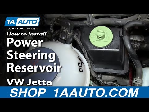 How to Replace Power Steering Pump Reservoir 99-05 Volkswagen Jetta or Golf