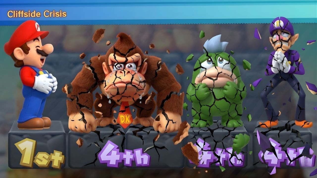 [マリオパーティ10ミニゲーム: マリオ Vs ワルイージ Vs ドンキーコング Vs スパイク(CPU最強 たつじん)]