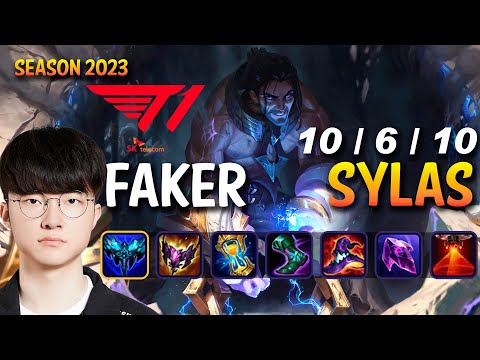 T1 Faker SYLAS vs YONE Mid - Patch 13.21 KR Ranked
