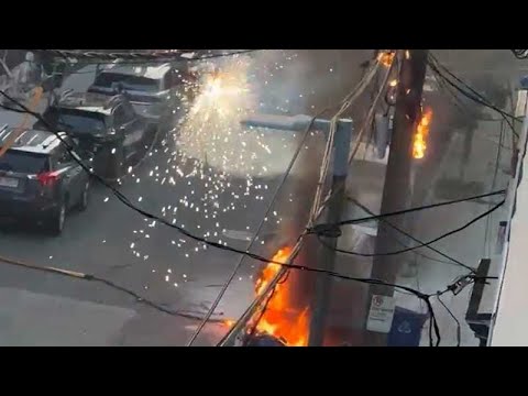 Videos show burning electrical wires, sparks flying in Charlestown neighborhood
